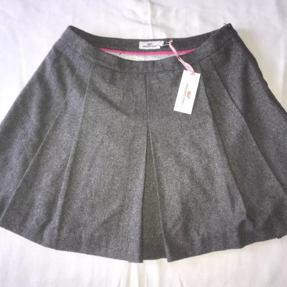 NWT Vineyard Vines Wool Pleated Skirt